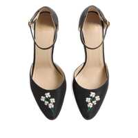Pantofi cu toc Valentino Garavani Dama - Pantofi cu toc Valentino Garavani Valentino Garavani Hi Dolly Embroidered Pumps Black Femei (BM 18496155) - B-mall.ro