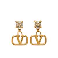 Cercei Valentino Garavani Vlogo Signature Strass Earrings Femei