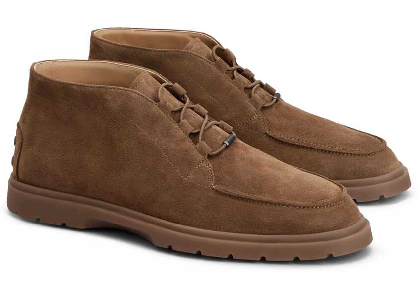 Pantofi eleganti TODS Suede Lace-ups NOCE CHIARO Barbati (BM 18496627) 2