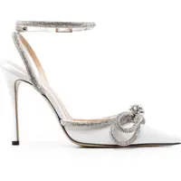 Pantofi cu toc Silk Pumps with double bow Femei