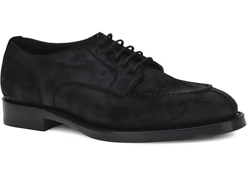 Pantofi eleganti Brunello Cucinelli Suede Lace-Ups NERO Barbati (BM 18496654) 2