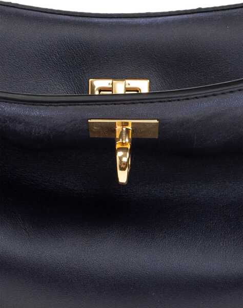 Genti de umar Balenciaga Rodeo Small Shoulder Bag in used-effect leather MARINE BLUE Femei (BM 18496696) 4