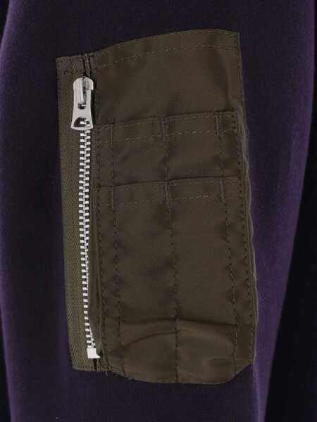 Bluze de trening Sacai Oversize Hoodie NAVYD/KHAKI Barbati (BM 18496708) 4