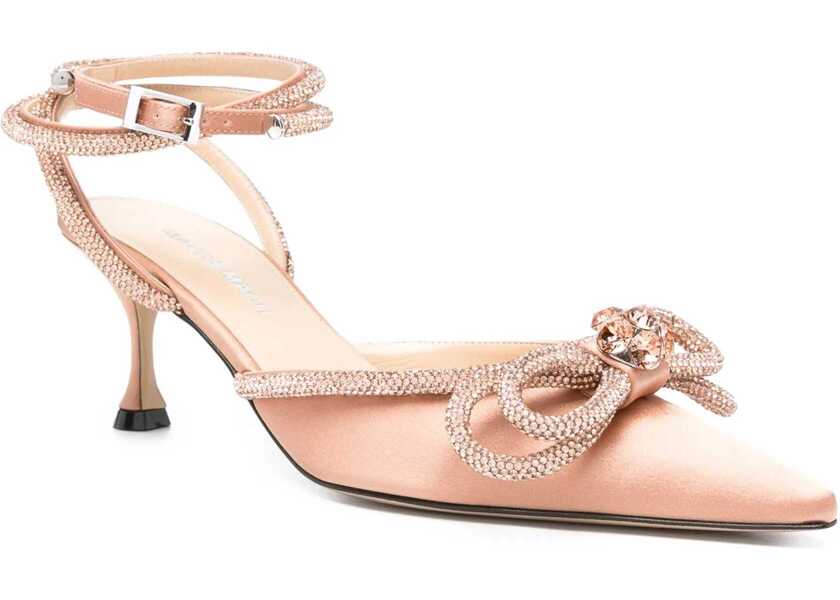 Pantofi cu toc MACH & MACH Double bow silk Pumps GOLDEN BROWN Femei (BM 18496717) 2