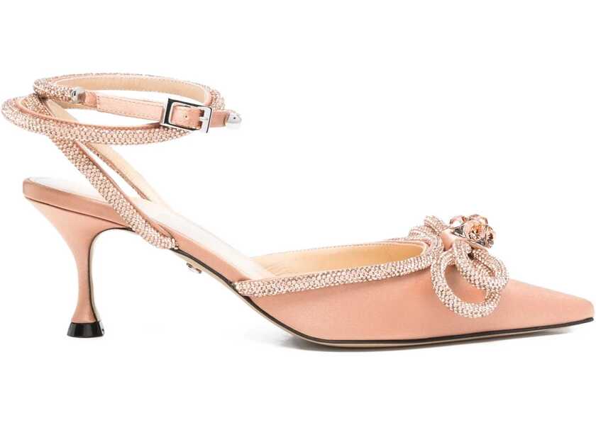 Pantofi cu toc MACH & MACH Double bow silk Pumps GOLDEN BROWN Femei (BM 18496717) 1