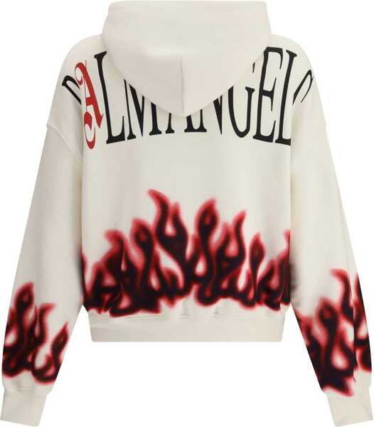 Bluze de trening Palm Angels Flames Hoodie OFF/WHITE/MULTICOLO Barbati (BM 18496723) 2