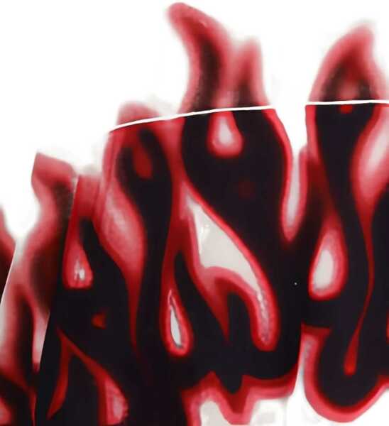 Bluze de trening Palm Angels Flames Hoodie OFF/WHITE/MULTICOLO Barbati (BM 18496723) 3