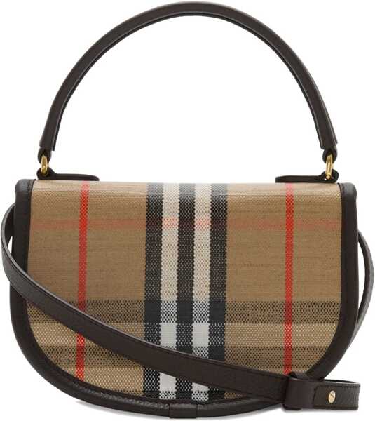 Genti plic Burberry Mini Highlands Shoulder Bag SAND Femei (BM 18496807) 2