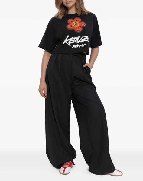 Tricouri Kenzo Cropped T-Shirt Futura BLACK Femei (BM 18497020) 2