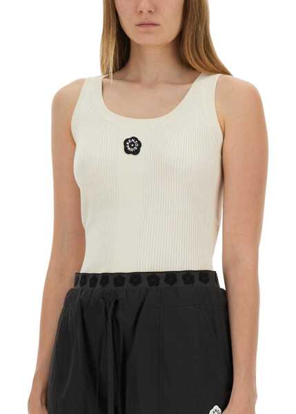 Bluze Kenzo Tank Top With Embroidery Boke Flower 2.0 WHITE Femei (BM 18497050) 4
