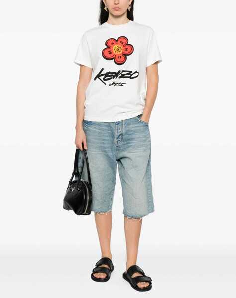Tricouri Kenzo Futura Loose T-Shirt WHITE Femei (BM 18497062) 2