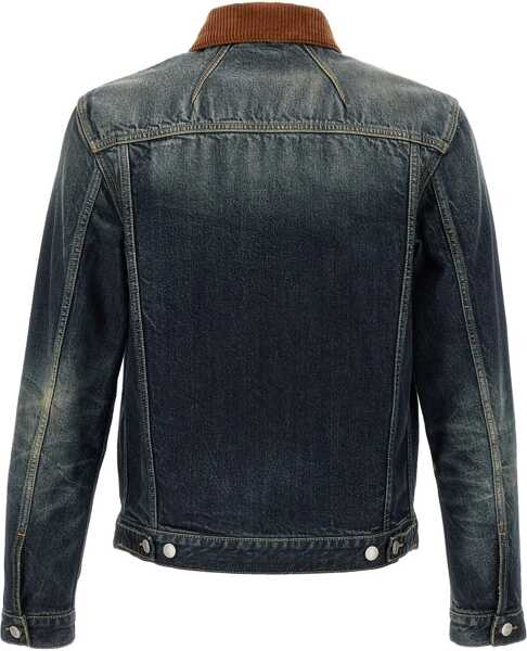 Jachete Alexander McQueen Denim Jacket BLUE WASHED Barbati (BM 18497110) 2