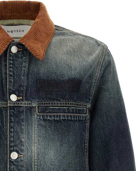 Jachete Alexander McQueen Denim Jacket BLUE WASHED Barbati (BM 18497110) 3