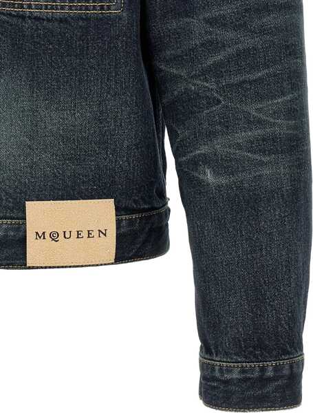 Jachete Alexander McQueen Denim Jacket BLUE WASHED Barbati (BM 18497110) 4