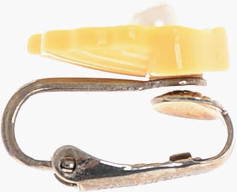 Cercei DSQUARED2 Single Clip-On Shell Shaped Earring With Central Bead Yellow Barbati (BM 18497137) 2