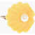 DSQUARED2 Single Clip-On Shell Shaped Earring With Central Bead Yellow