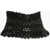 DSQUARED2 Leather Corset Belt With Lace Design 180Cm Black