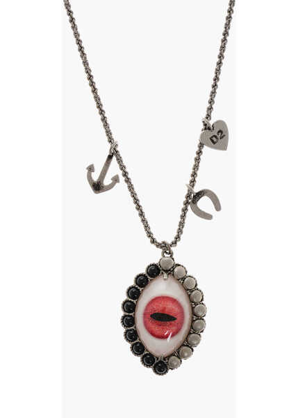 Coliere DSQUARED2 Chain Necklace With Eye Pendant Silver Femei (BM 18497164) 2