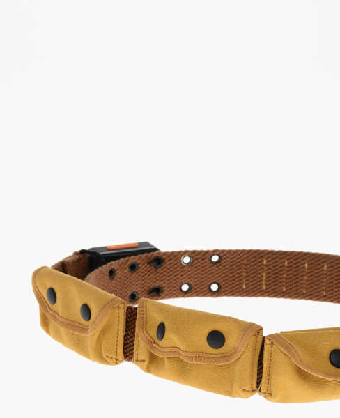 Curele DSQUARED2 Fabric Hike Belt With Flashlight-Buckle 40Mm Yellow Femei (BM 18497176) 3
