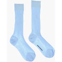 Sosete Solid Color Silk Long Socks Femei