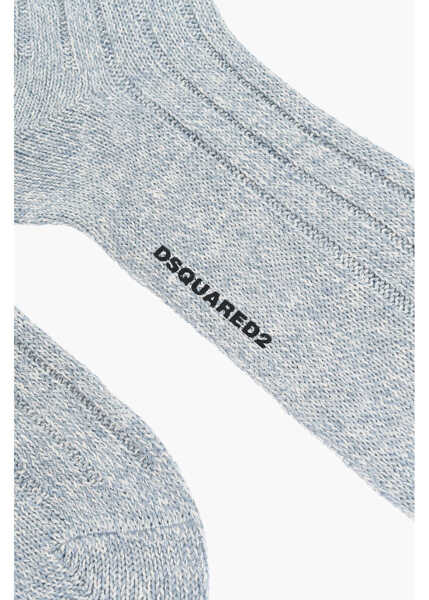 Sosete DSQUARED2 Linen Long Socks Blue Barbati (BM 18497191) 2