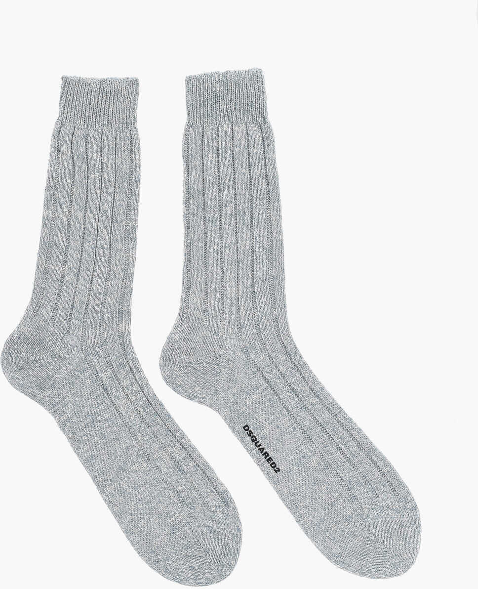 Sosete DSQUARED2 Linen Long Socks Blue Barbati (BM 18497191) 1