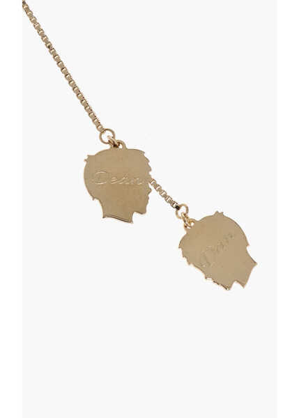 Cercei DSQUARED2 Clip-On Single Maxi Earrings With Double Pendants Gold Femei (BM 18497200) 3