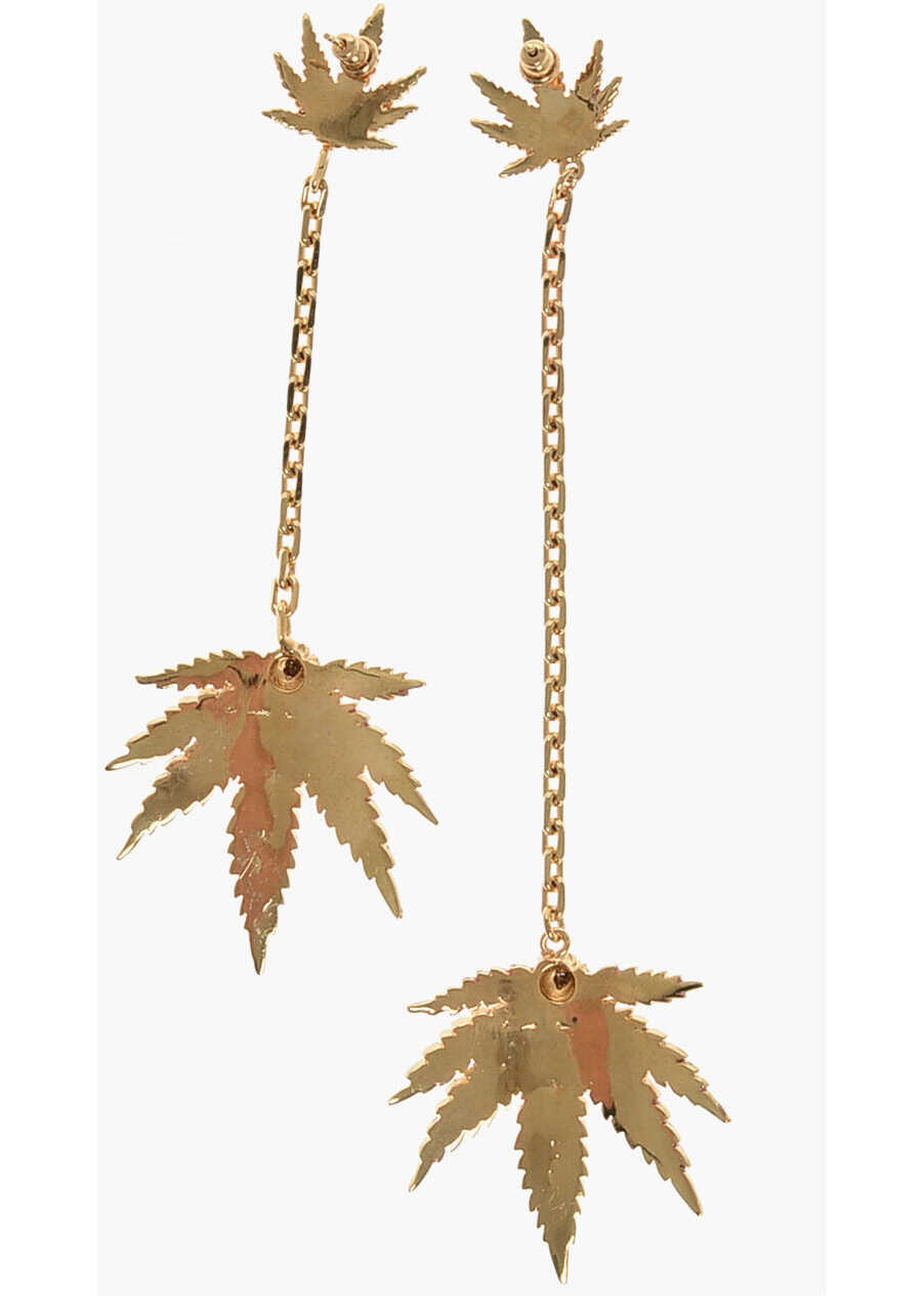 Cercei DSQUARED2 Chain Maxi Earrins With Rhinestone Pendants Gold Femei (BM 18497203) 3