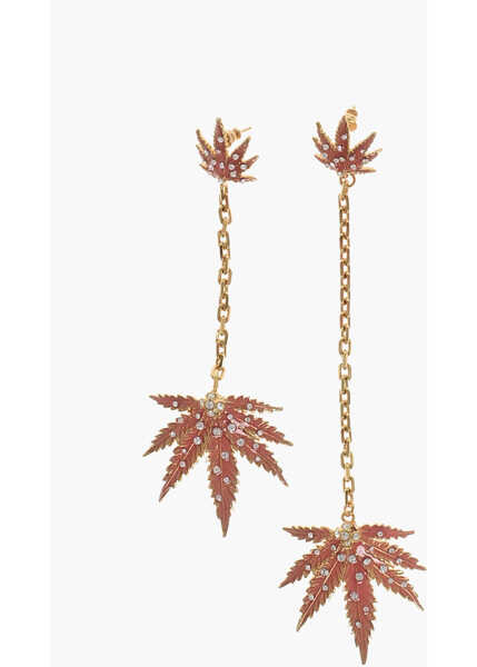 Cercei DSQUARED2 Chain Maxi Earrins With Rhinestone Pendants Gold Femei (BM 18497203) 1