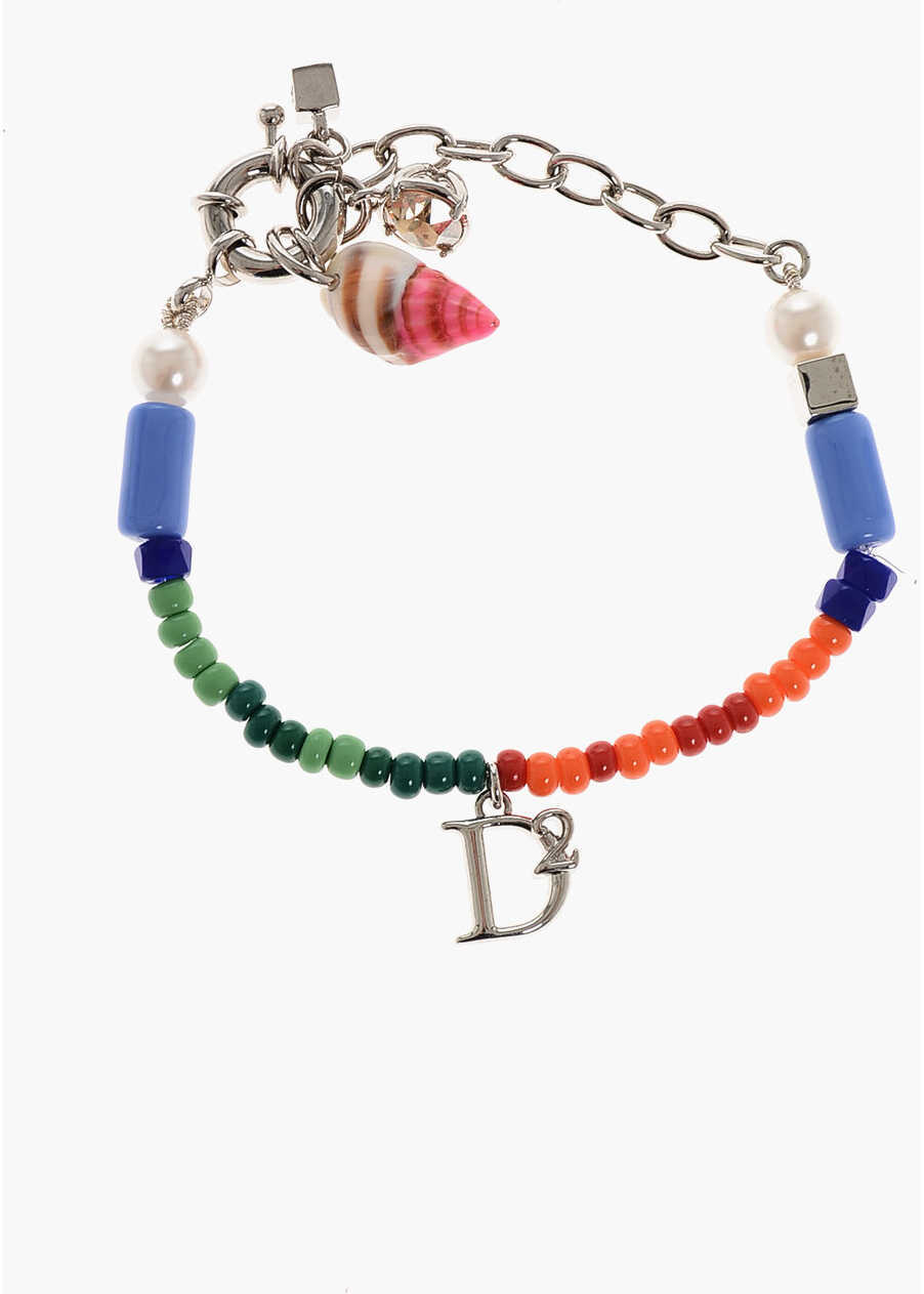 Bratari DSQUARED2 Beaded Anklet With Charms Multicolor Femei (BM 18497212) 1