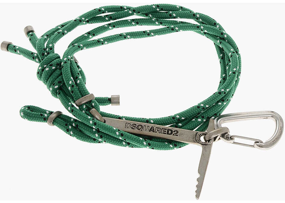 Curele DSQUARED2 Rope Hike Belt With Carbiner Green Barbati (BM 18497236) 1