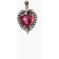 Cercei Heart Shaped Stone Clip-On Single Earring Femei