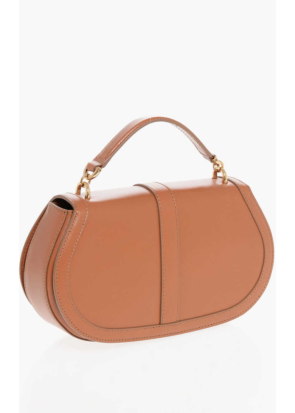 Genti de umar Versace Leather Greca Goddess Shoulder Bag With Golden Metal Detail Brown Femei (BM 18497242) 2