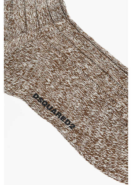 Sosete DSQUARED2 Linen Long Socks Beige Barbati (BM 18497338) 3