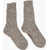 DSQUARED2 Linen Long Socks Beige