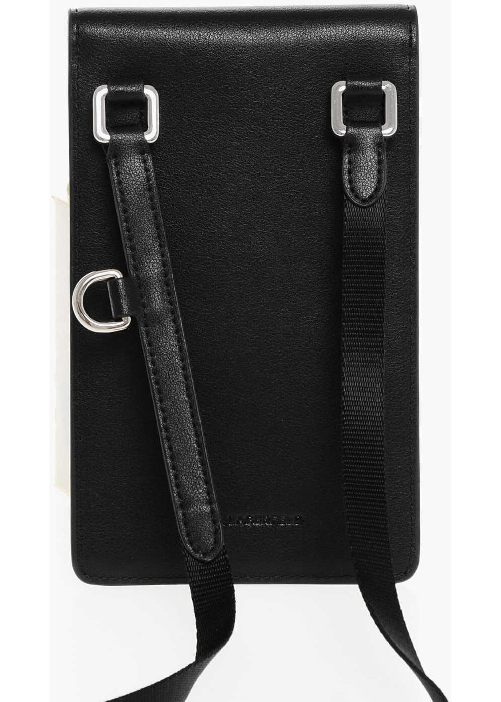Genti de mana Karl Lagerfeld Leather Smartphone Pouch With Matching Airpods Case Black Femei (BM 18497344) 2