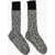 DSQUARED2 Two-Tone Maxi Socks Black & White