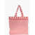 FLORA SARDALOS Awning Striped Canvas Bigbag Tote Bag Red