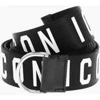 Curele DSQUARED2 Embossed Leather Icon Fabric Belt 40Mm