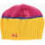 DSQUARED2 Two Tone Beanie With Embroidery Monogram Yellow