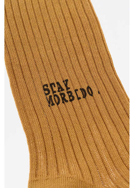 Sosete DSQUARED2 Ribbed Long Socks Beige Barbati (BM 18497419) 3