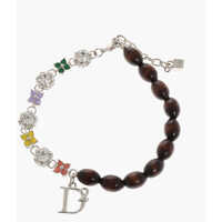 Bratari Half Charms And Half Wood Bead Bracelet Femei