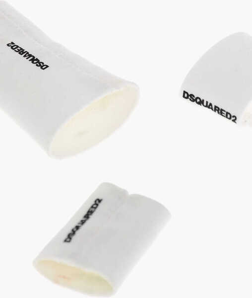 Inele DSQUARED2 Fabric Rings Set With Contrasting Logo Black & White Barbati (BM 18497434) 3