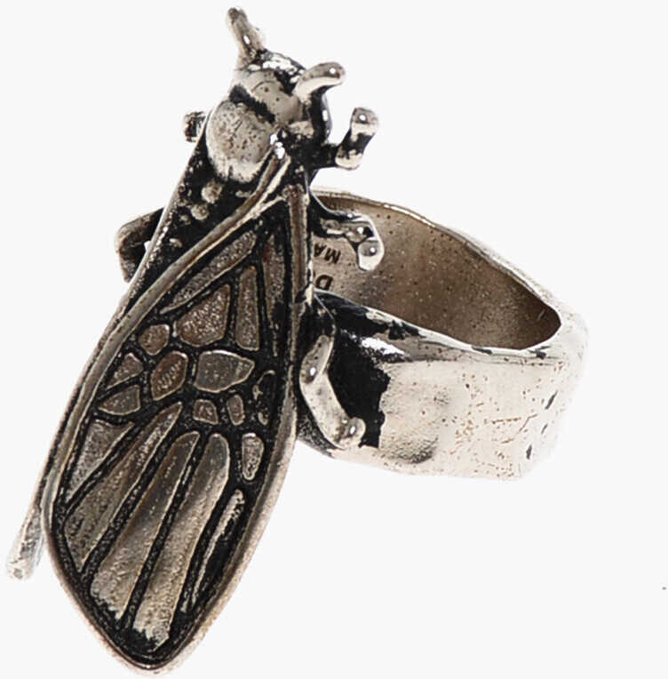 Inele DSQUARED2 Vintage Effect Brass Bugs Ring Silver Barbati (BM 18497437) 2