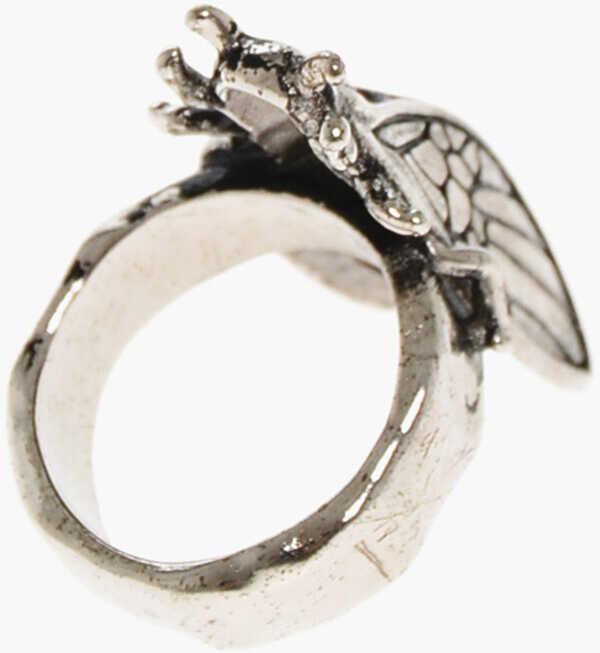 Inele DSQUARED2 Vintage Effect Brass Bugs Ring Silver Barbati (BM 18497437) 3