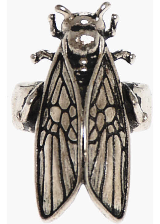 Inele DSQUARED2 Vintage Effect Brass Bugs Ring Silver Barbati (BM 18497437) 1
