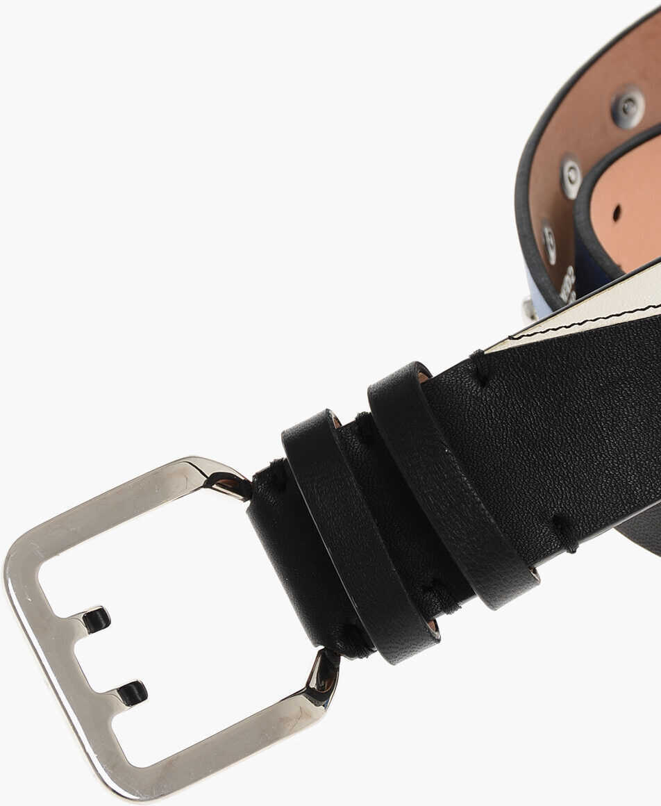 Curele DSQUARED2 Leather Belt With Studs 40Mm Multicolor Femei (BM 18497443) 2