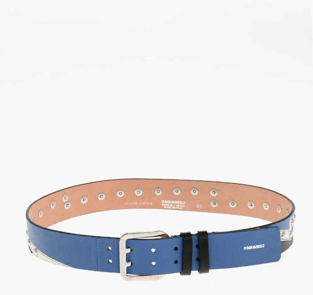 Curele DSQUARED2 Leather Belt With Studs 40Mm Multicolor Femei (BM 18497443) 3