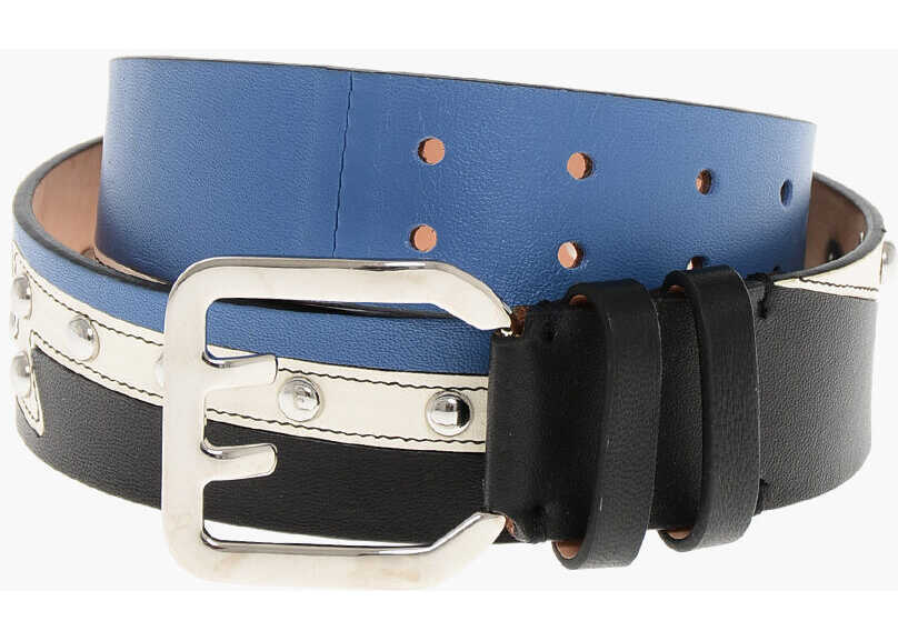Curele DSQUARED2 Leather Belt With Studs 40Mm Multicolor Femei (BM 18497443) 1