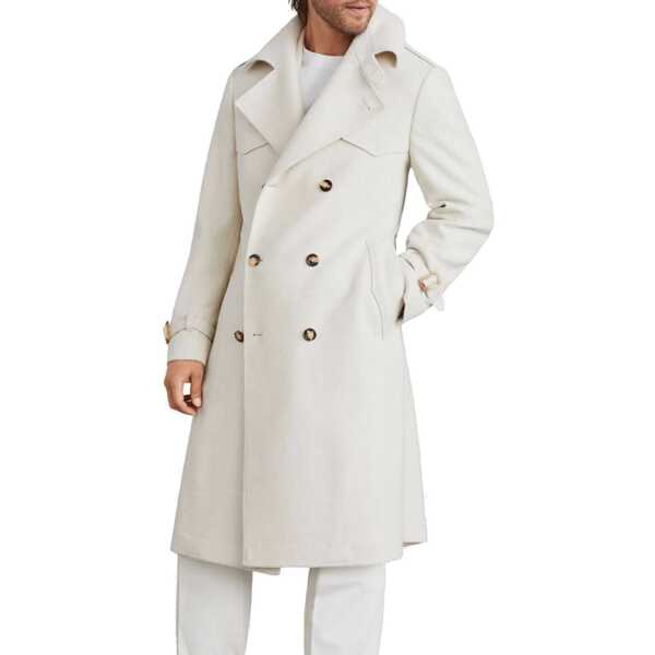 Paltoane Brunello Cucinelli Brunello Cucinelli Wool Trench Coat Beige Barbati (BM 18497457) 2